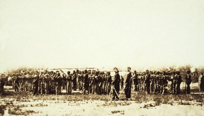 最初の米国色の歩兵、パブ。 1860年代頃（セピア写真） 作： Mathew B. Brady